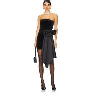 Revolve CLEA VELVET DRESS MORE TO COME Color: Black Size: L